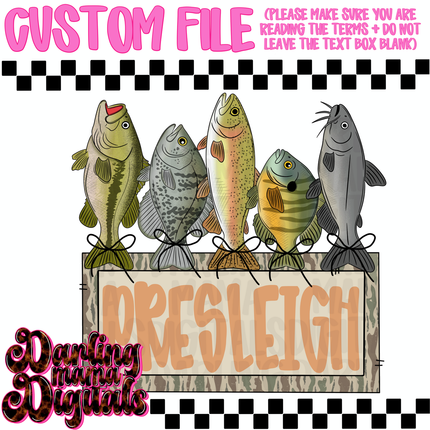 Custom girl fish