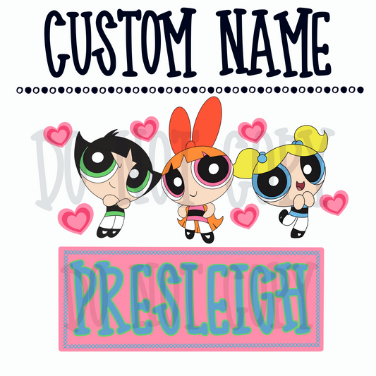 PP Girls Custom Name