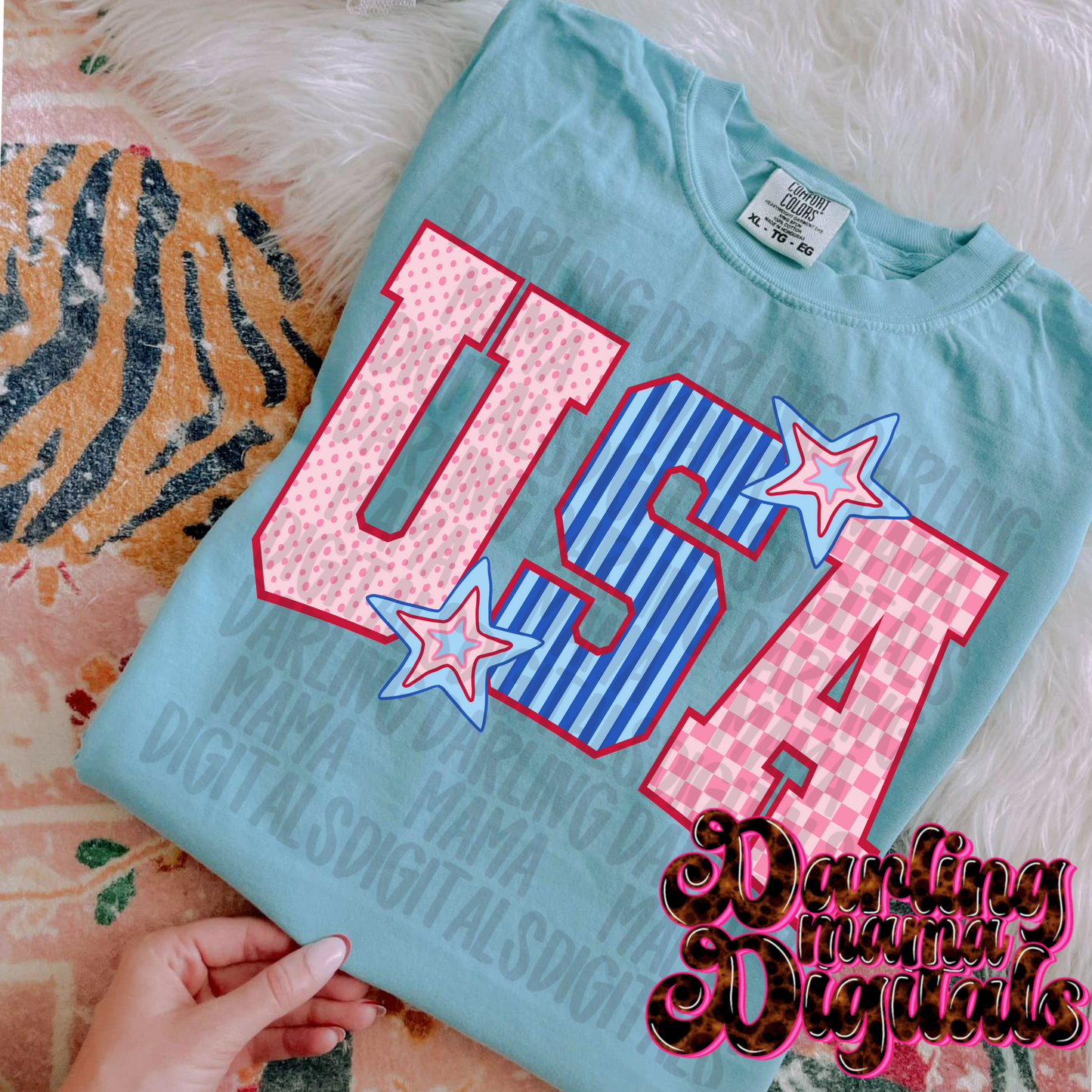 Red & Blue stars USA