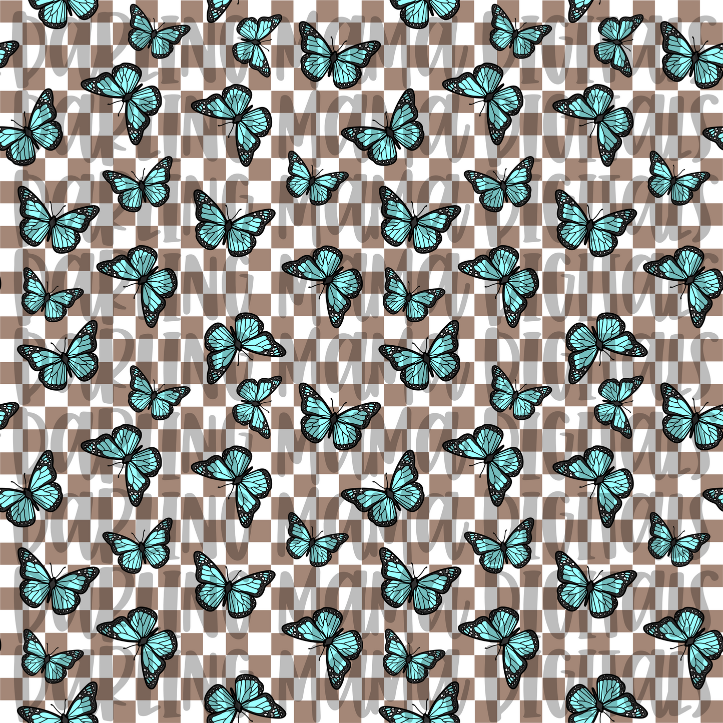 Checkered Butterfly Seamless File