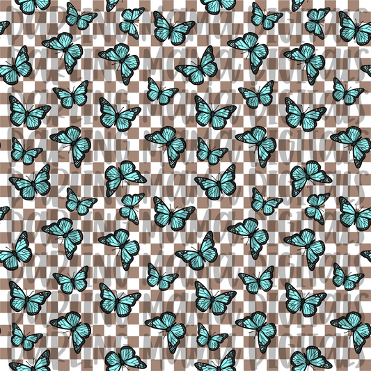 Checkered Butterfly Seamless File