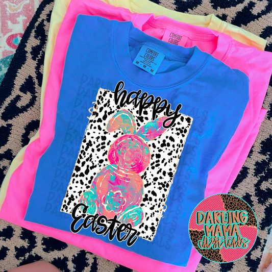 Happy Easter painted bunny