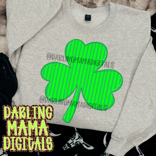 Green glitter Shamrock