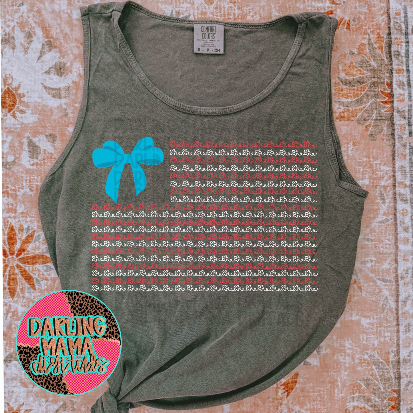 Flower American Flag