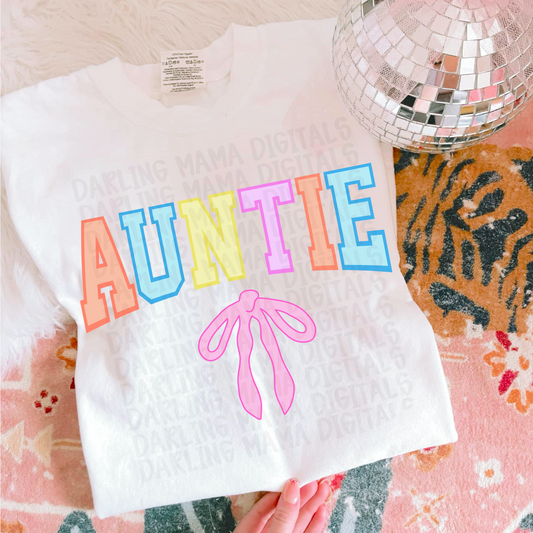 Pastel Bow Auntie