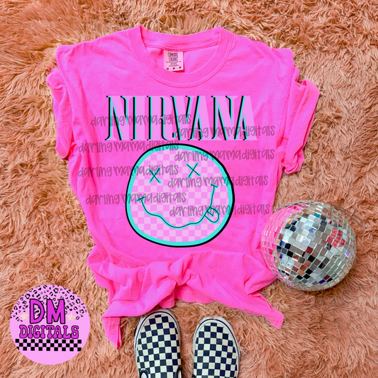 Blue and purple Checkered N*rvana