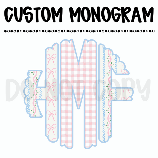 Custom Coquette Monogram