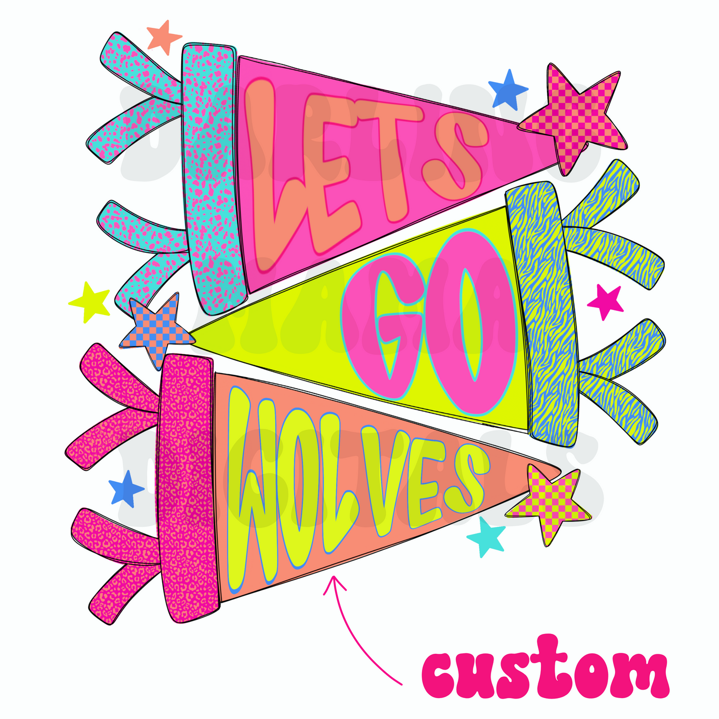 Custom Preppy Flag Mascot