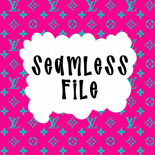 Pink and Blue Boujee Symbol Seamless