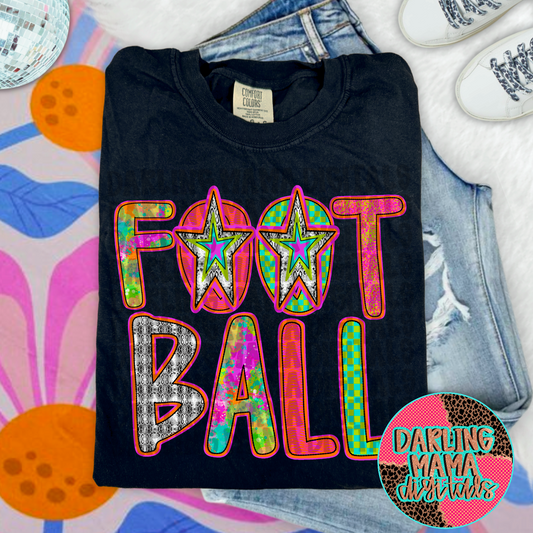 Football Snake Print Star Football