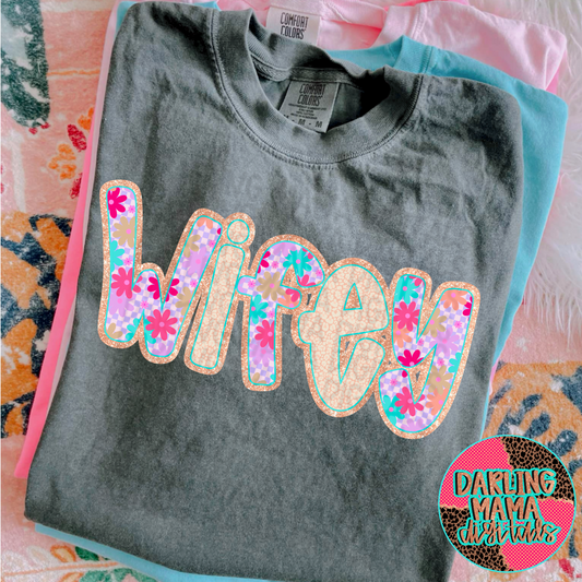 Flower Cheetah Checkered Wifey