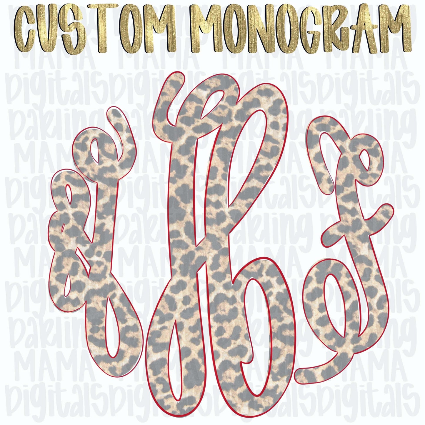Cheetah monogram