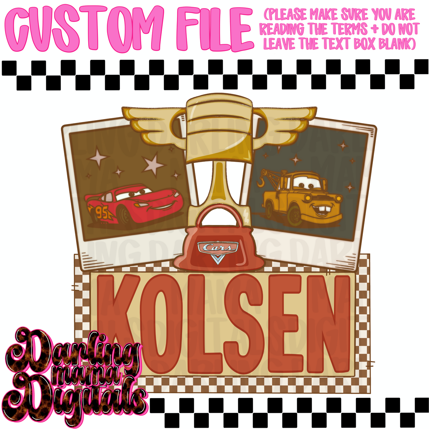 Custom boy photograph cars