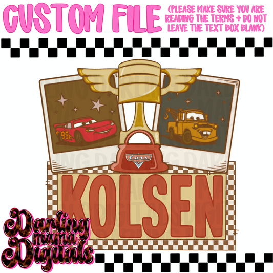 Custom boy photograph cars