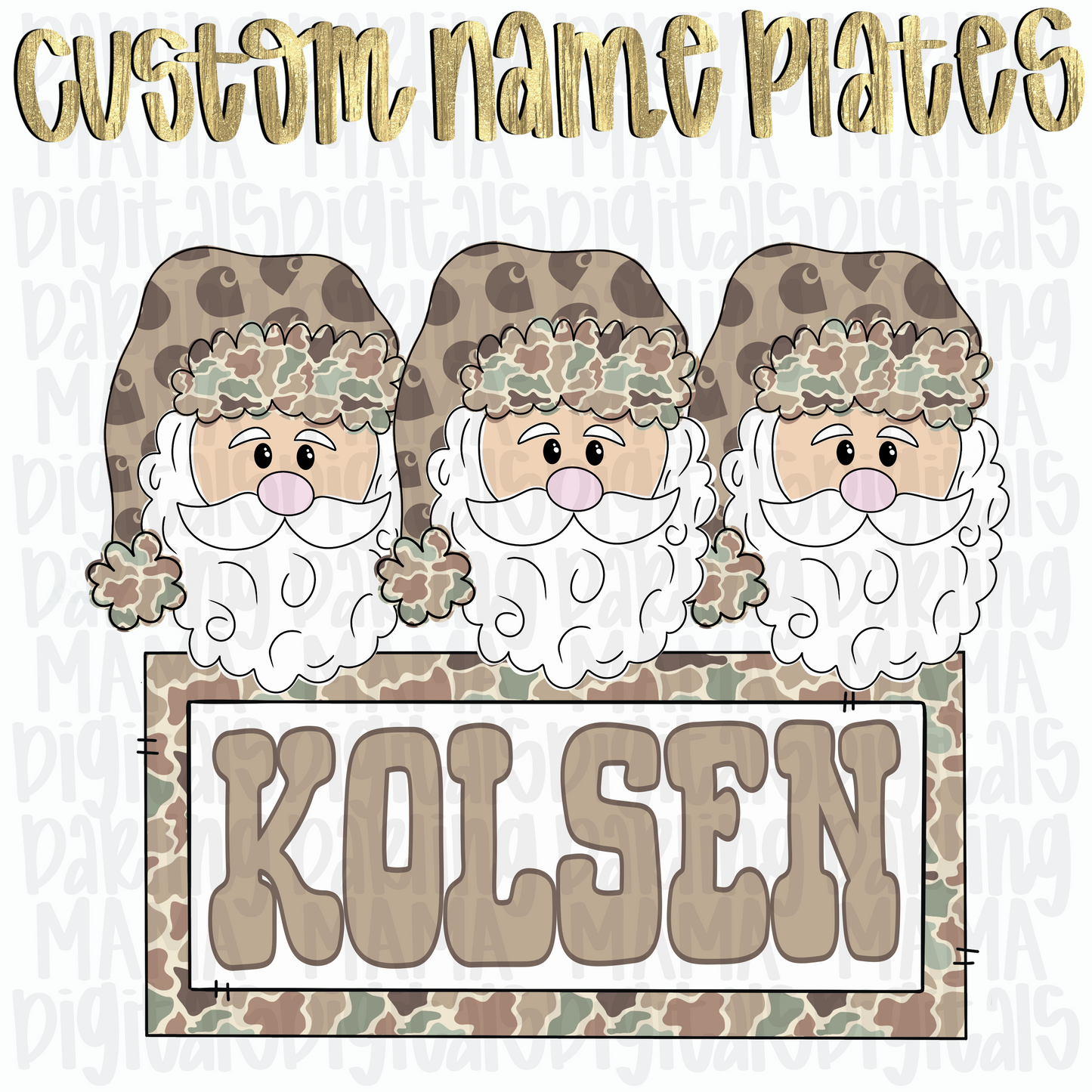 Custom C*rhartt santa