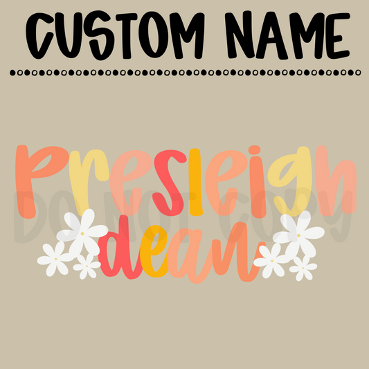 Custom Spring Daisy’s Name