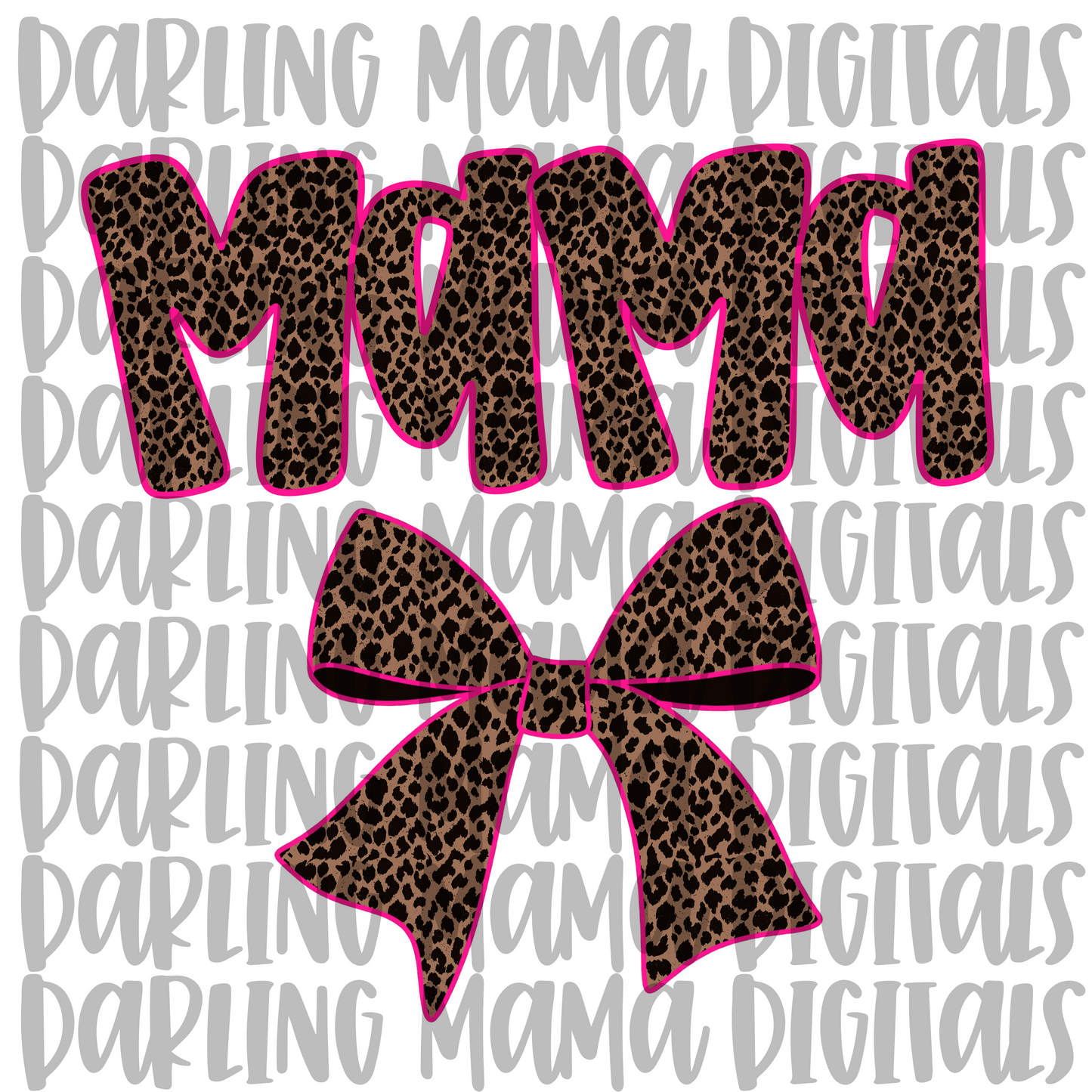 Cheetah Mama Bow