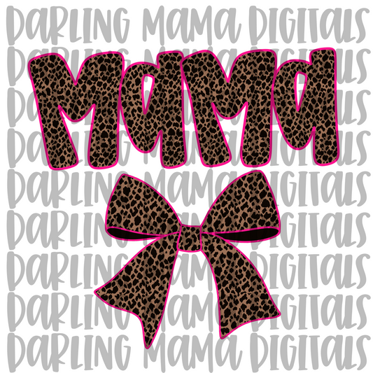 Cheetah Mama Bow