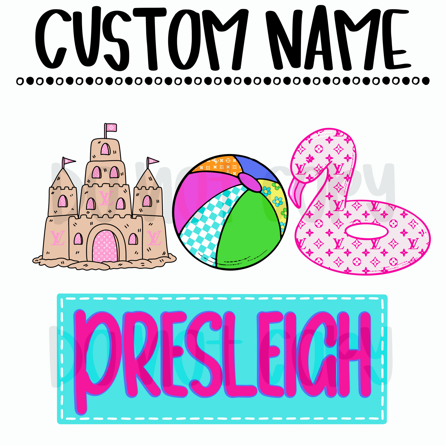 Boujee Summer Custom name