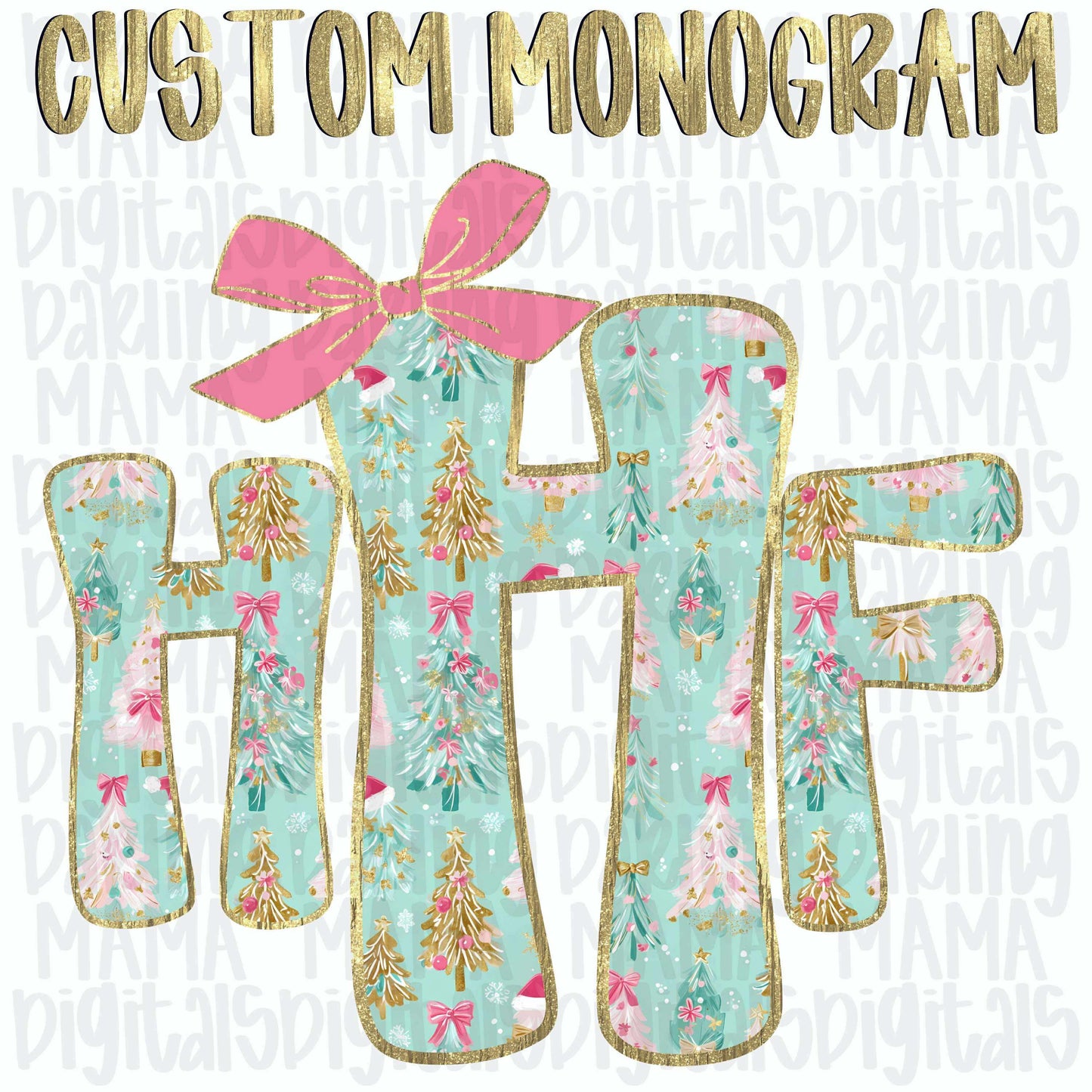 Christmas tree Monogram