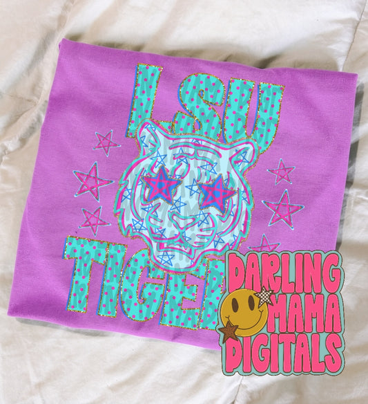 Polka dot LSU tigers