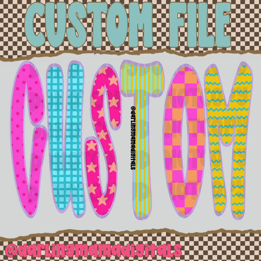 Custom funky letter name 2