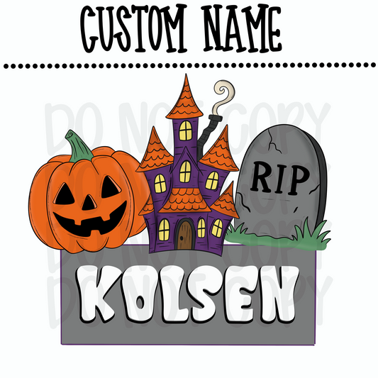 Custom Boy Halloween Name