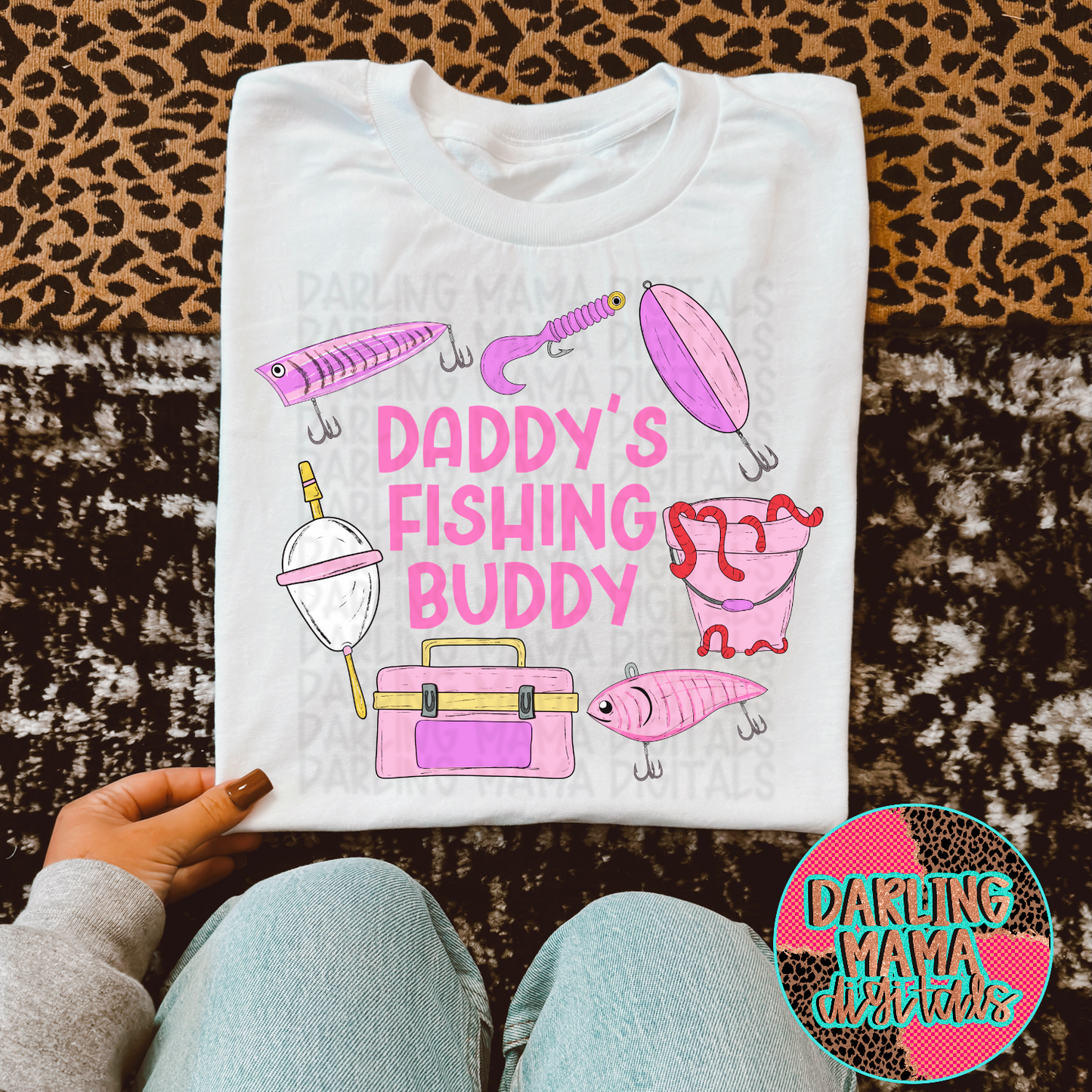 Pink Daddy’s fishing buddy