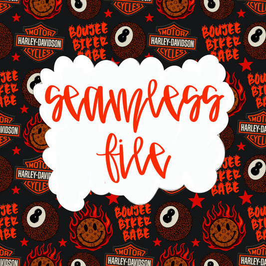 Boujee Biker Babe Seamless File