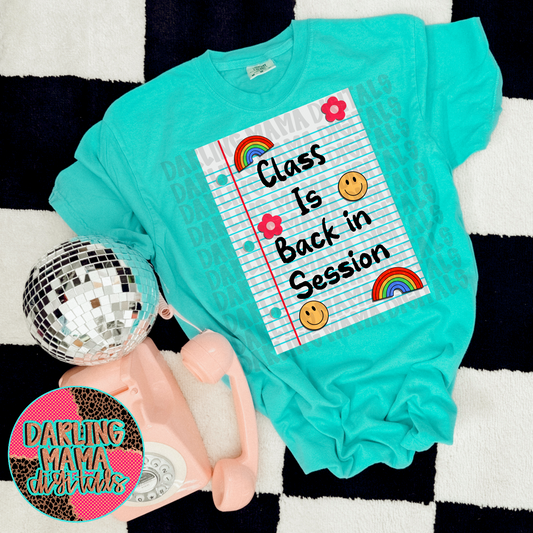 Class is Back in Session