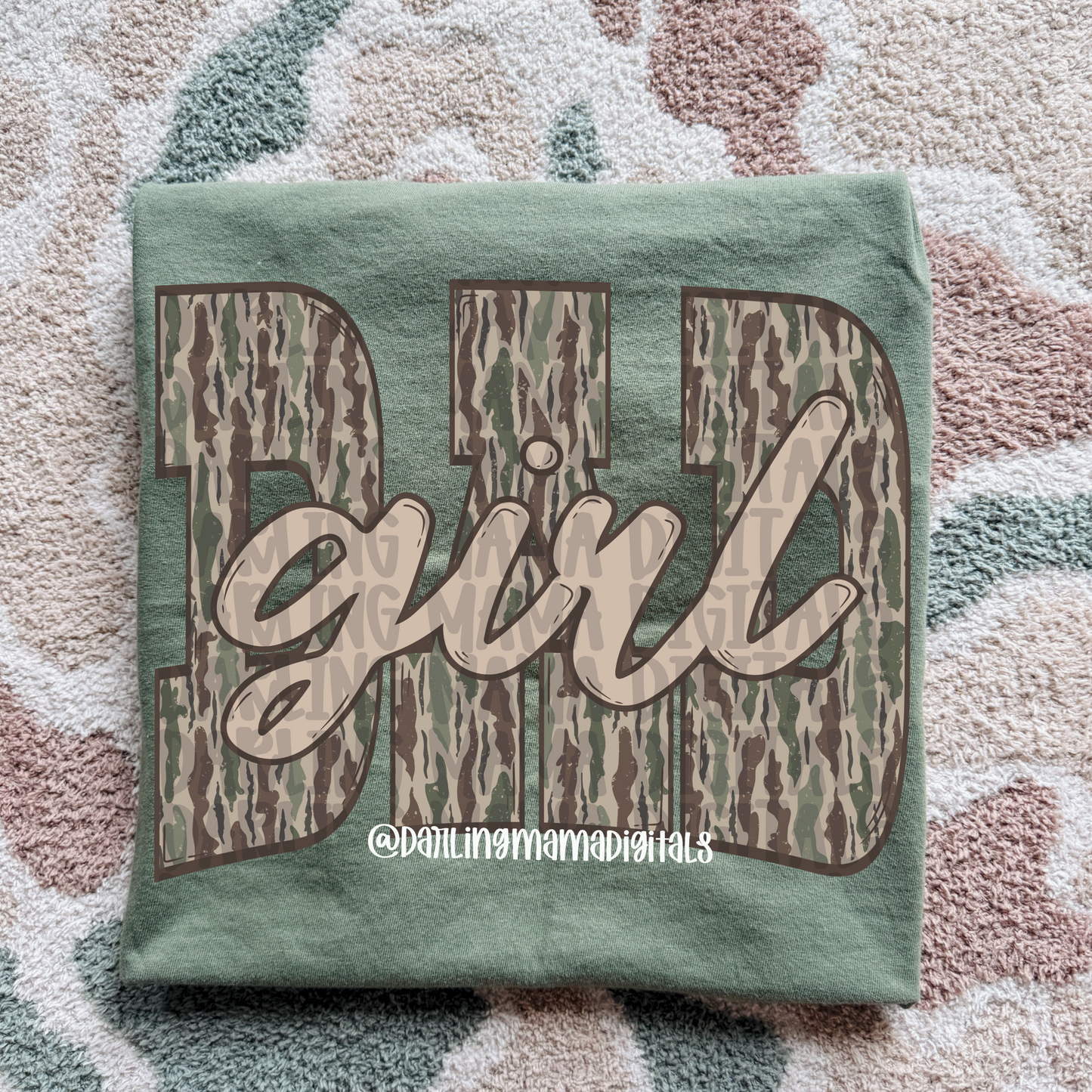 Line Camo Girl Dad
