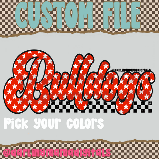 Custom star retro team name