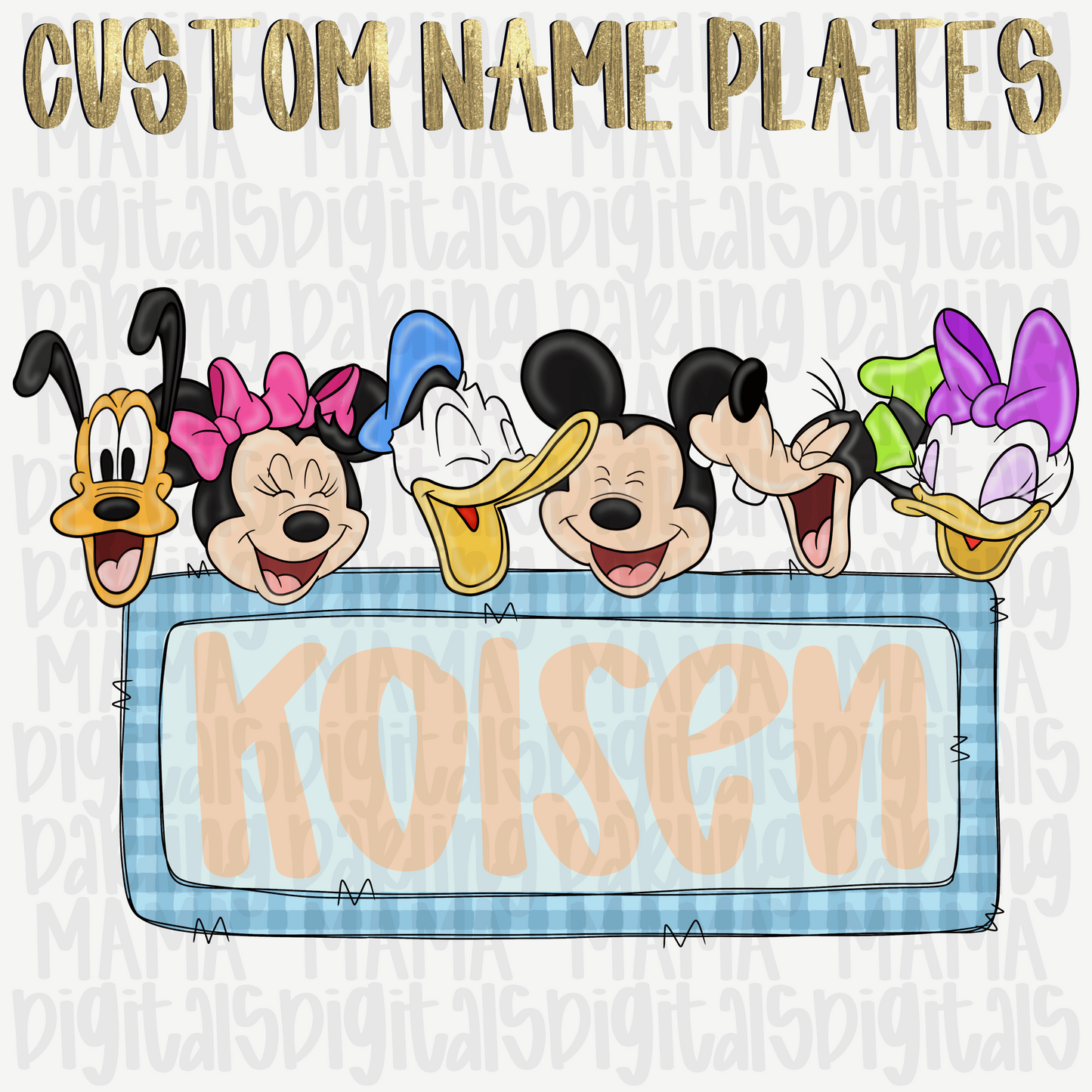 Custom boy mouse and friends