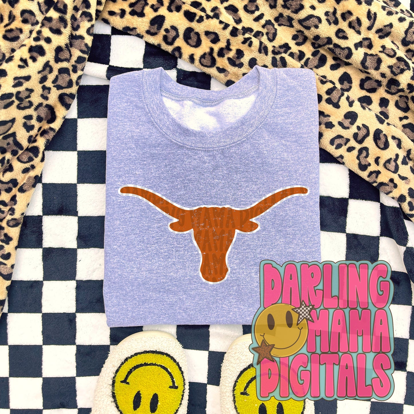 Vintage longhorn (includes 2 PNGs)