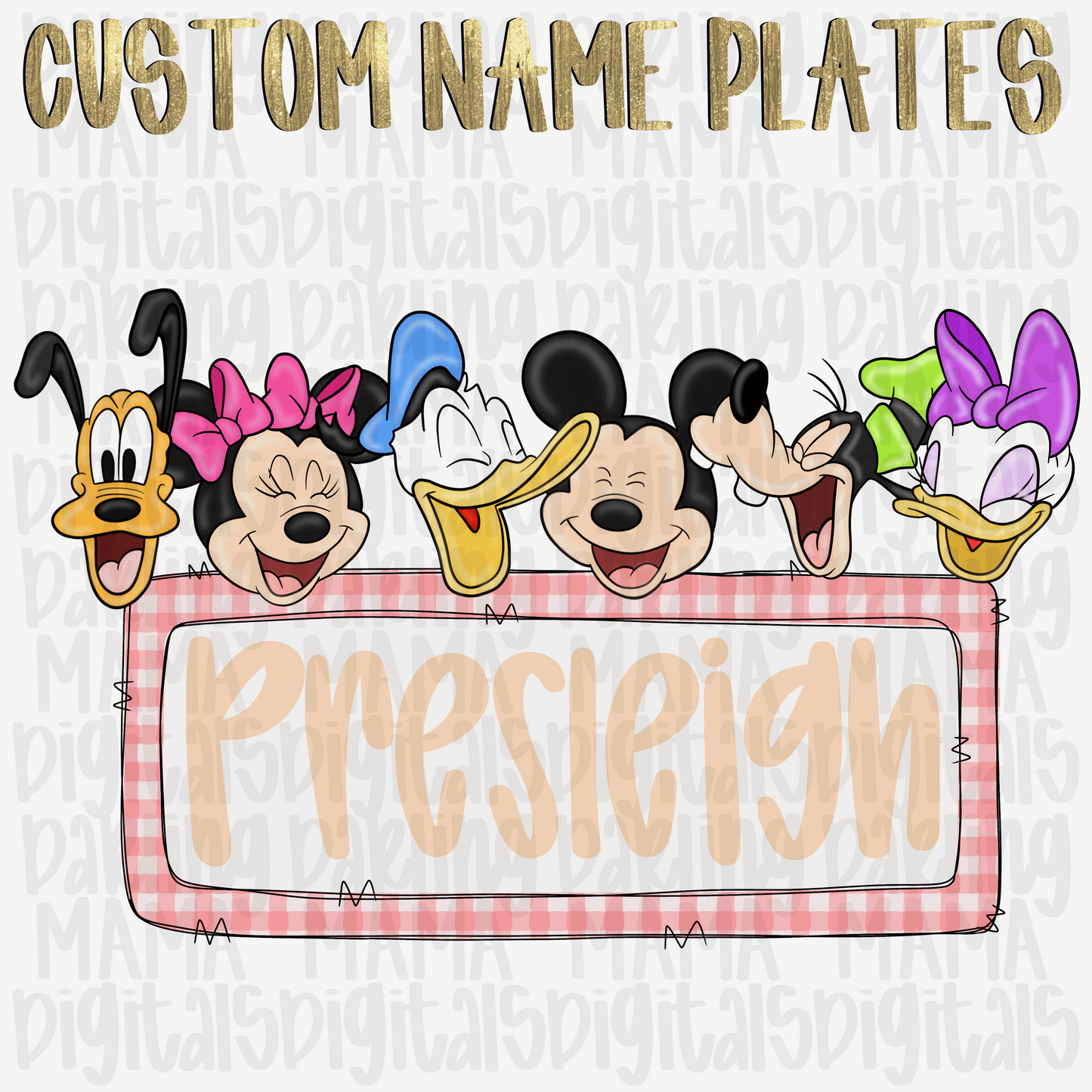 Custom girl mouse and friends