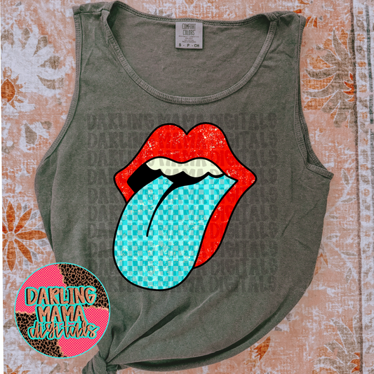 4OJ checkered tongue