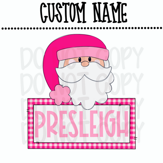 Custom Pink Santa