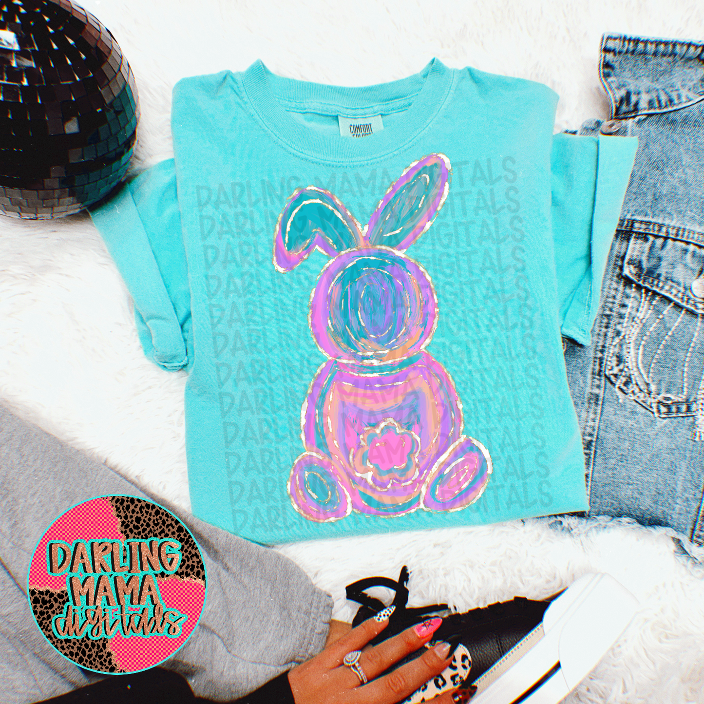 Pastel Painted Bunny