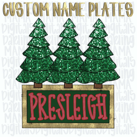 Custom sequin Christmas trees