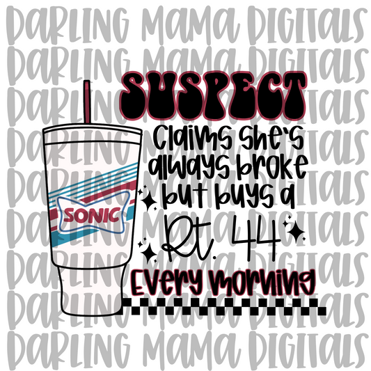 Suspect Claims she’s broke Rt.44