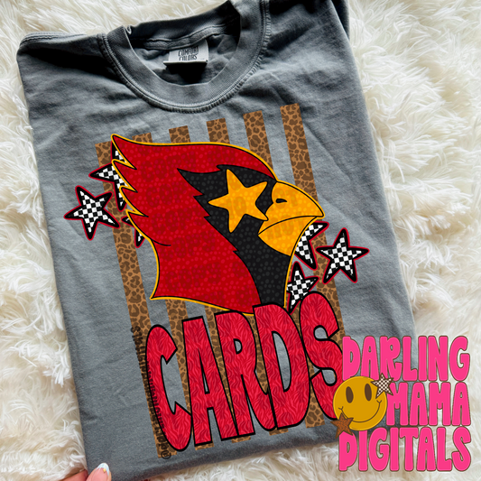 Cheetah stripes cards