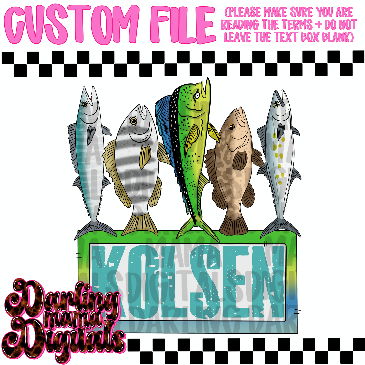 Custom saltwater fish