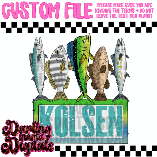 Custom saltwater fish