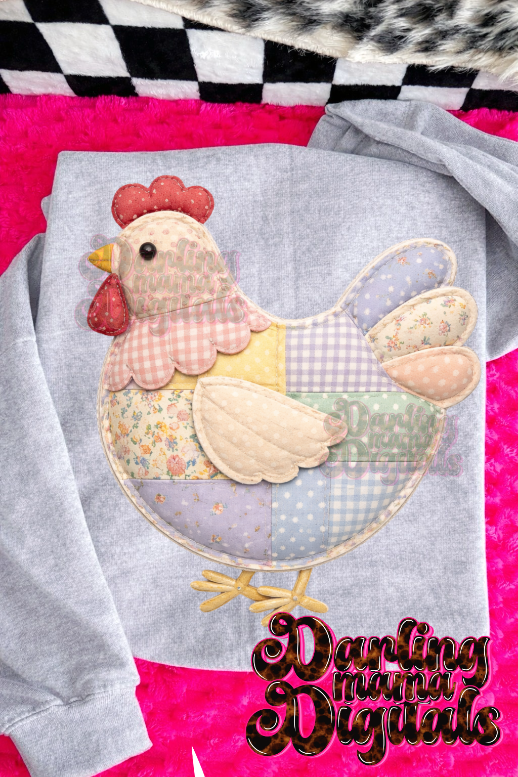 Faux quilted chicken