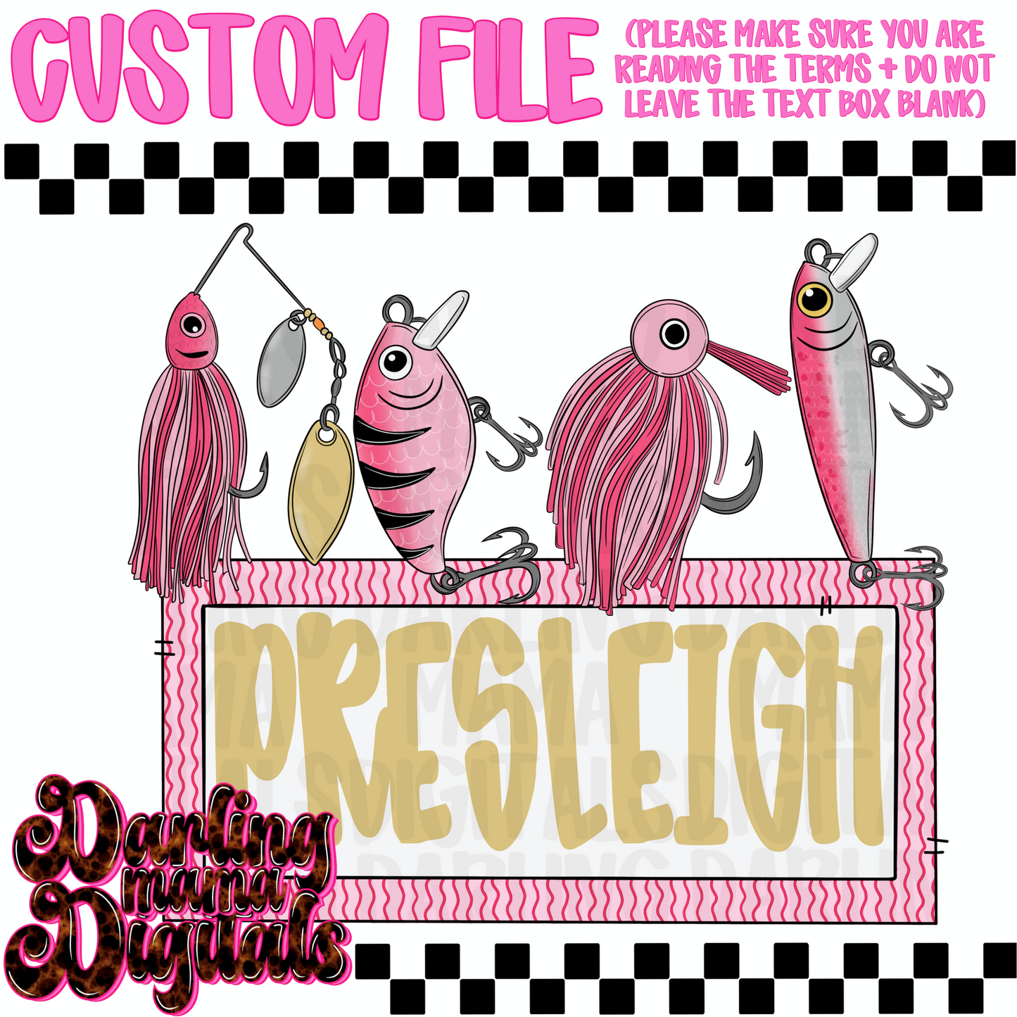 Custom girl fishin baits