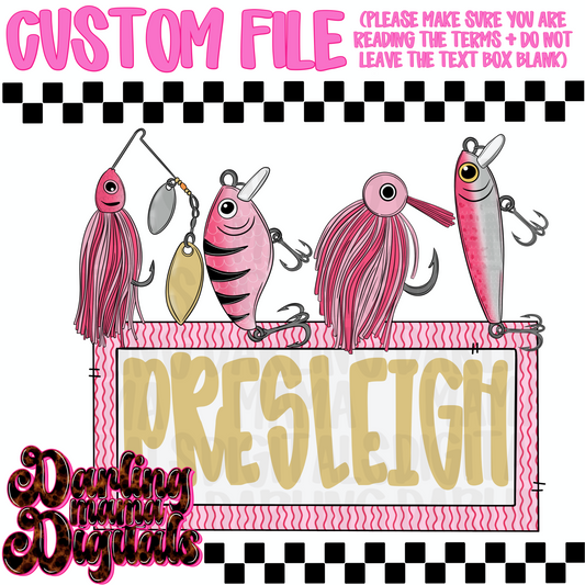 Custom girl fishin baits