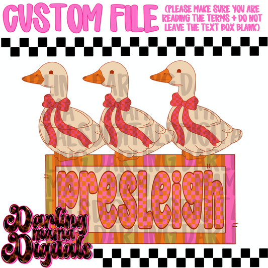 Custom vintage goose
