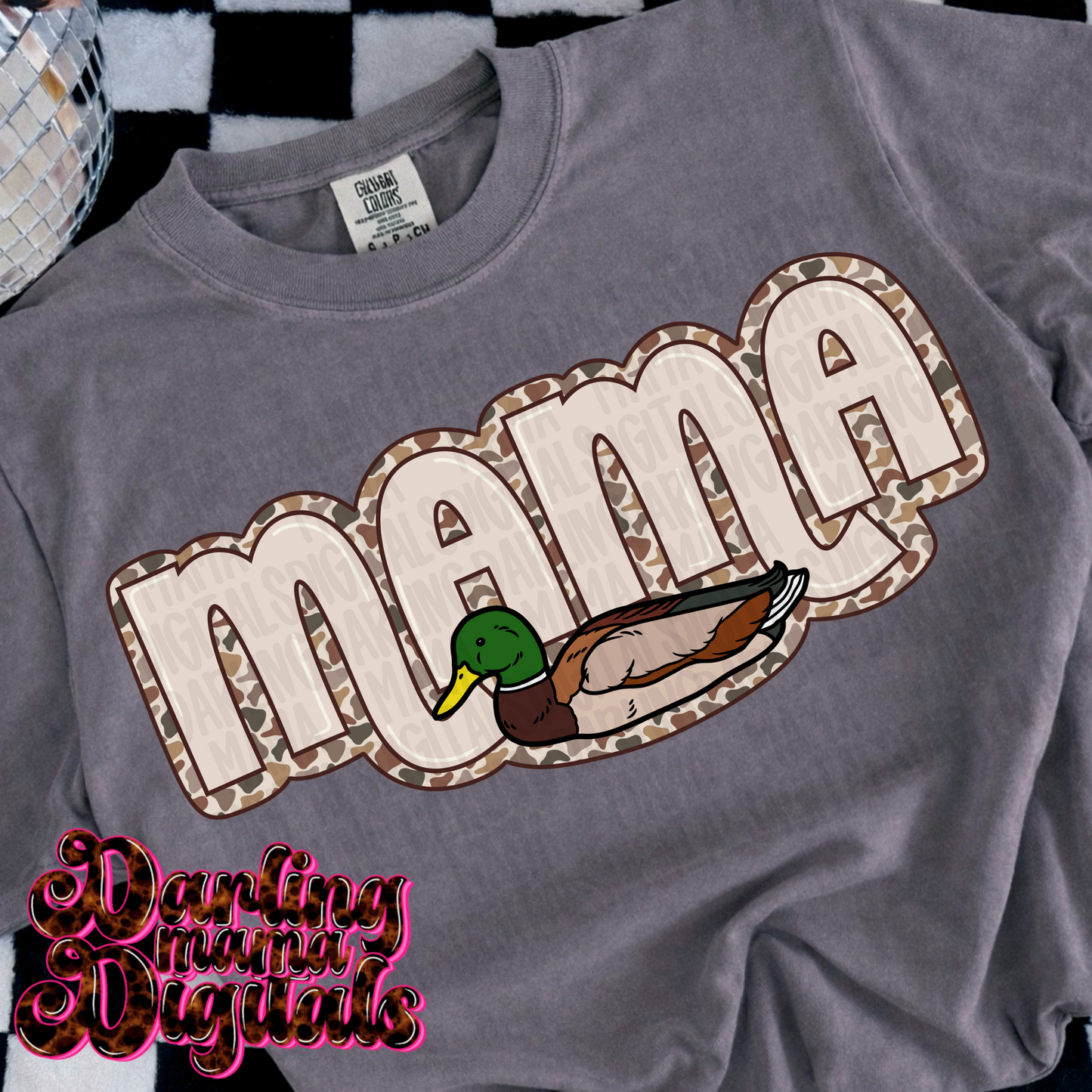 Camo mama duck