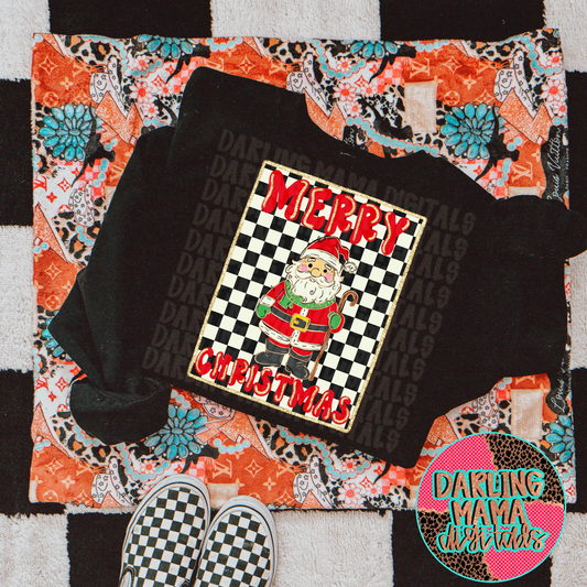 Checkered Merry Christmas