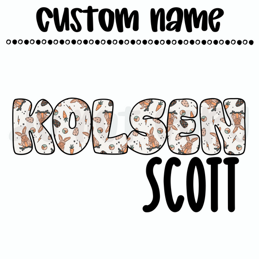 Custom Boy Easter name